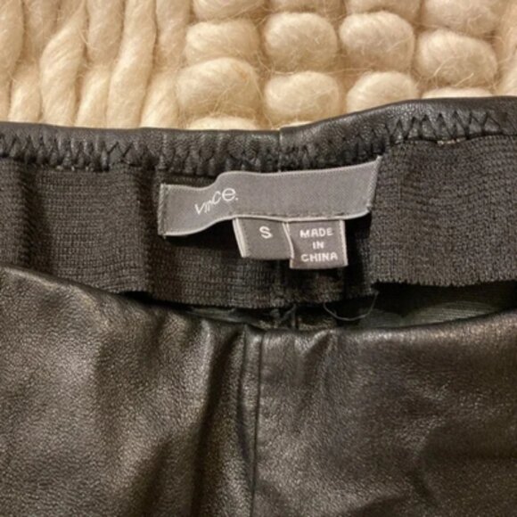Vince Leather Joggers - Picture 6 of 6